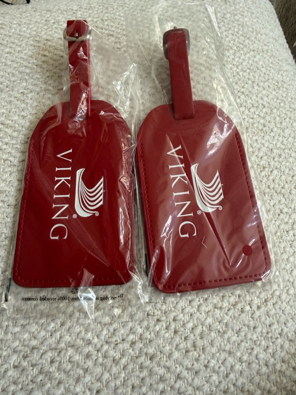 Viking Red Luggage Tag - Set of 2
